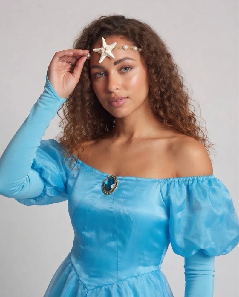 Damen Verzauberndes Ballkleid mit Schimmernden Akzenten Drune