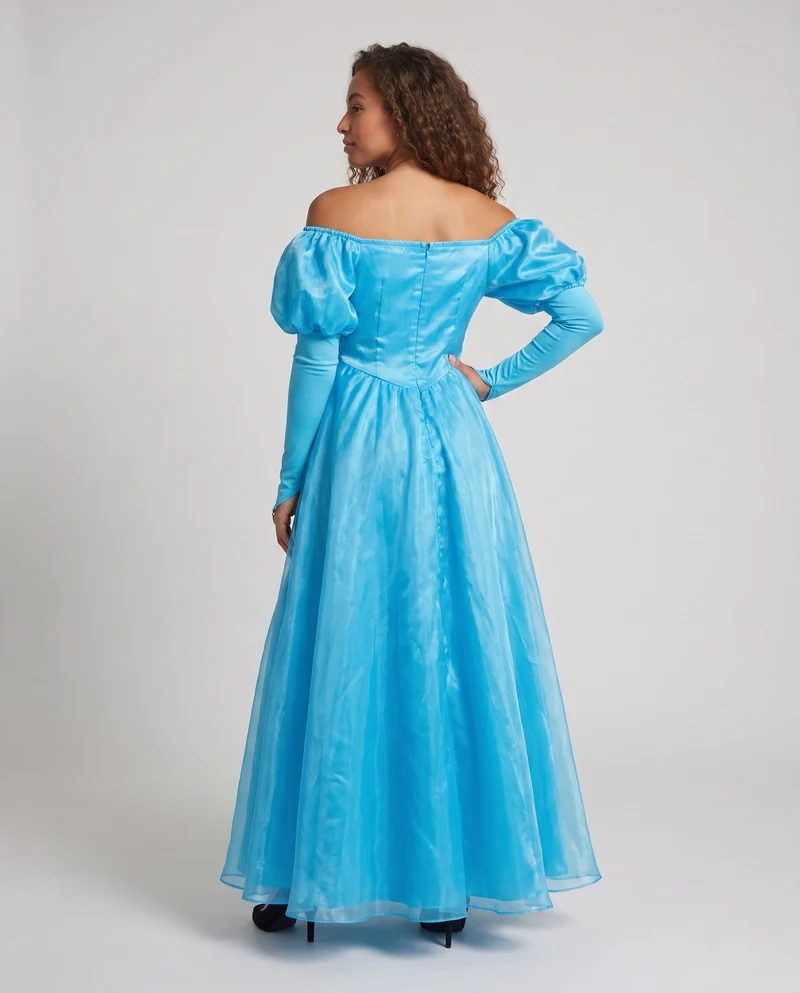 Damen Verzauberndes Ballkleid mit Schimmernden Akzenten Drune