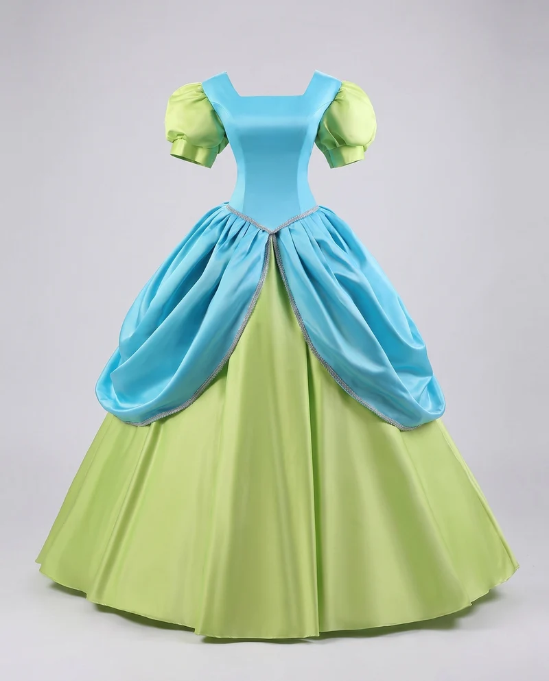 Damen bezauberndes Prinzessinnenkleid mit Rüschen Drune