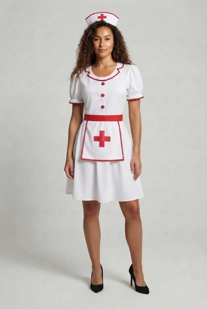 Frauen sexy Krankenschwesternkleid Drune