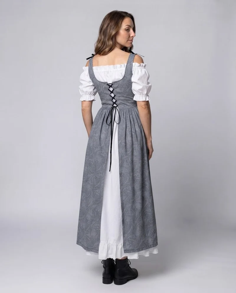 Damen traditionelle Kleid mit verspieltem Design Drune