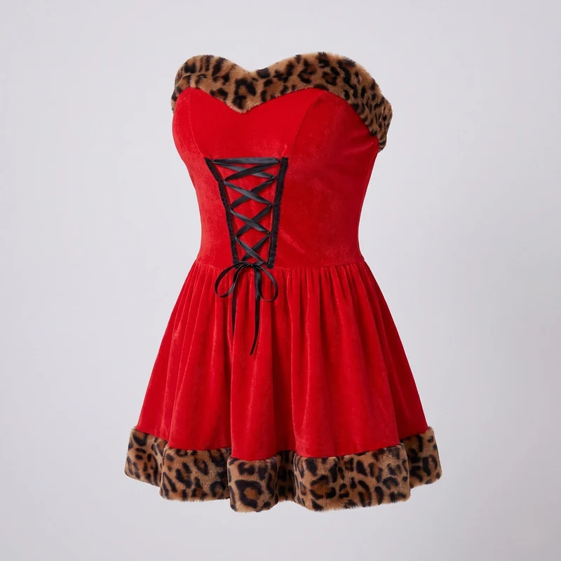 Damen Verspielt Sexy Kostüm Kleid Drune