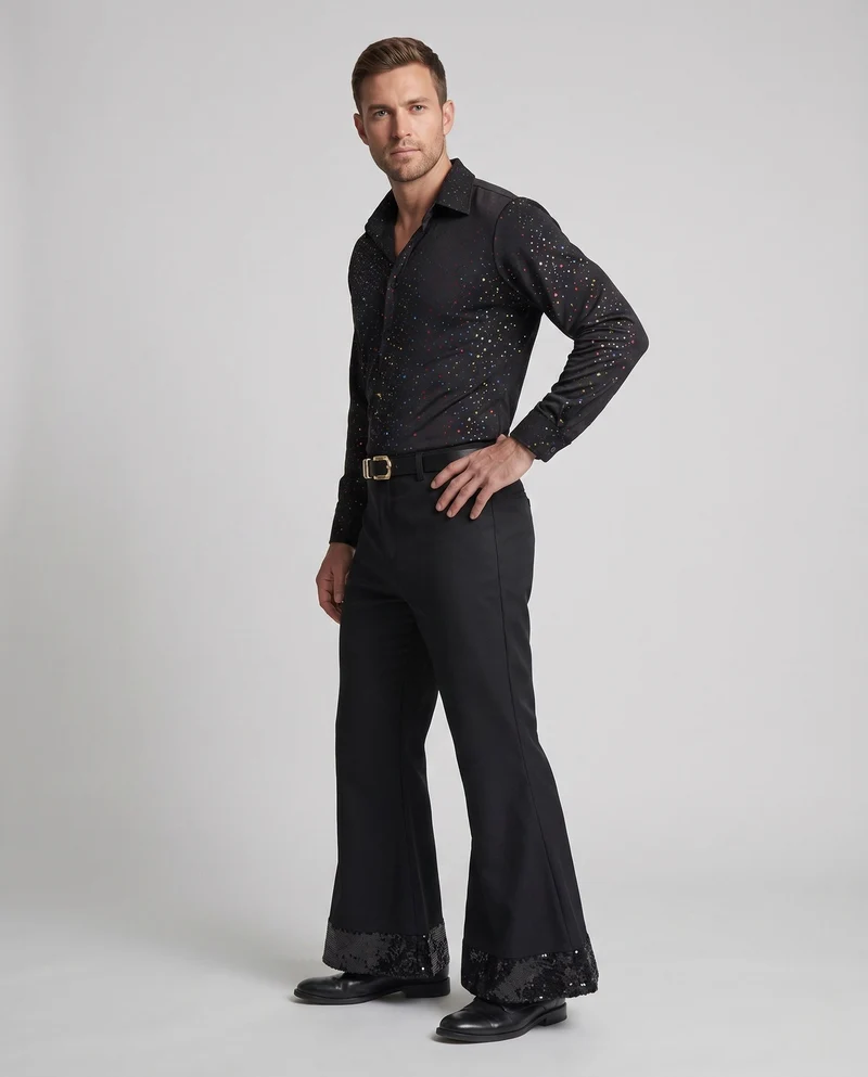 Herren Disco-Kostüm mit Glitzerdetails Drune