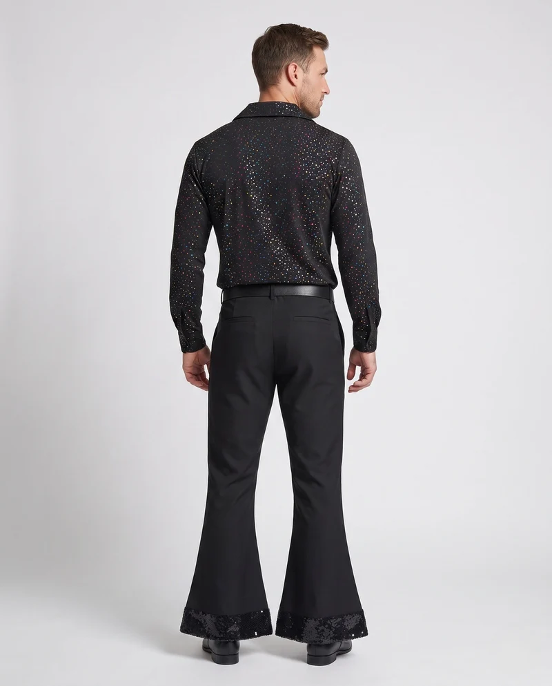 Herren Disco-Kostüm mit Glitzerdetails Drune