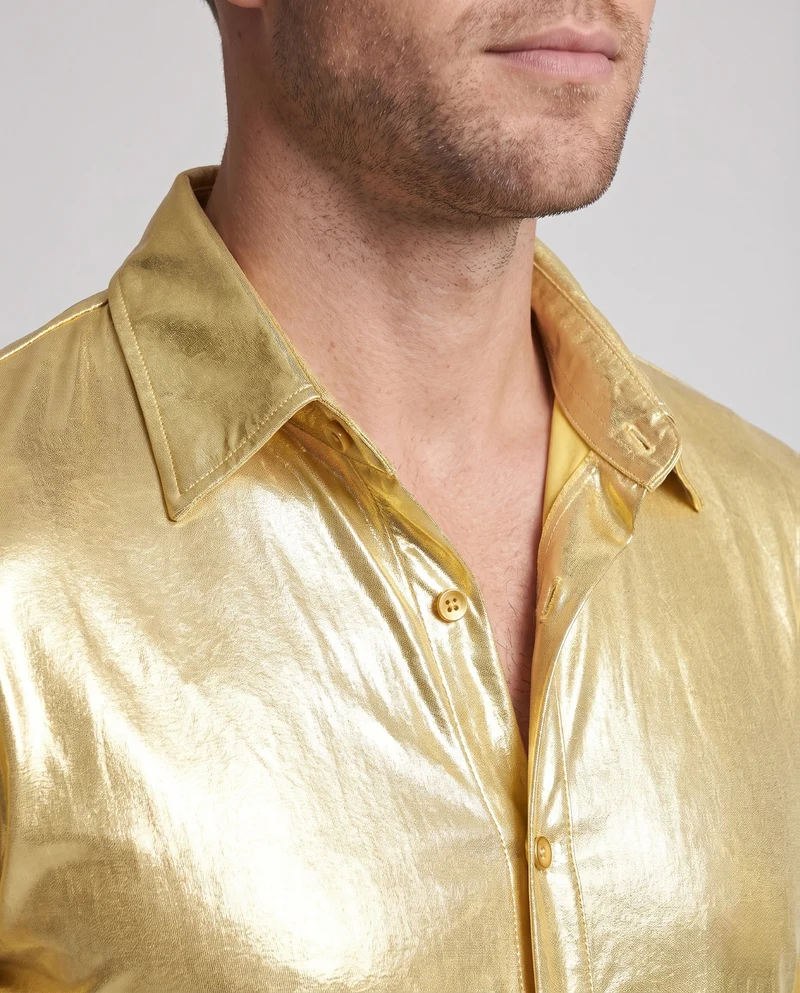 Festliches Disco-Outfit für Herren mit glitzernden Details Drune