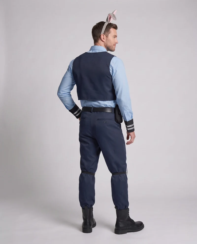 Männer Polizei Kostüm mit Tierakzenten Drune