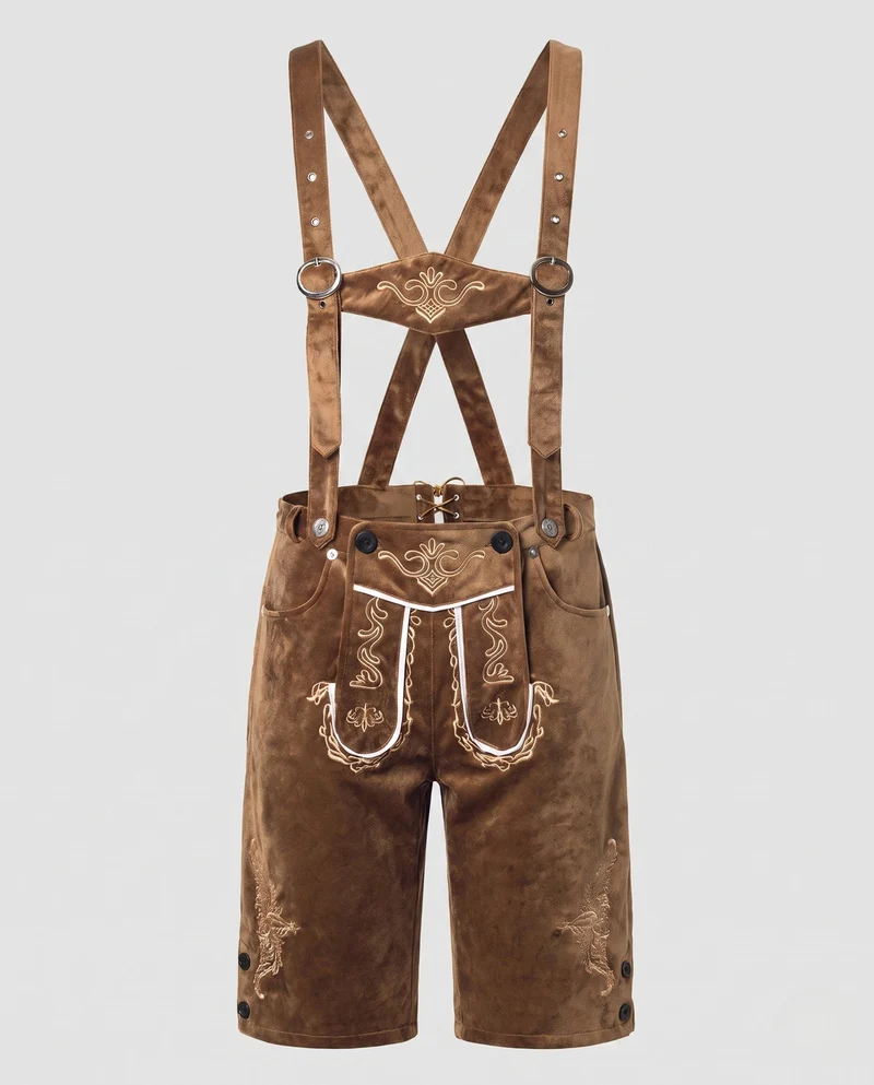 Herren Trachten Shorts mit aufwendiger Stickerei Drune