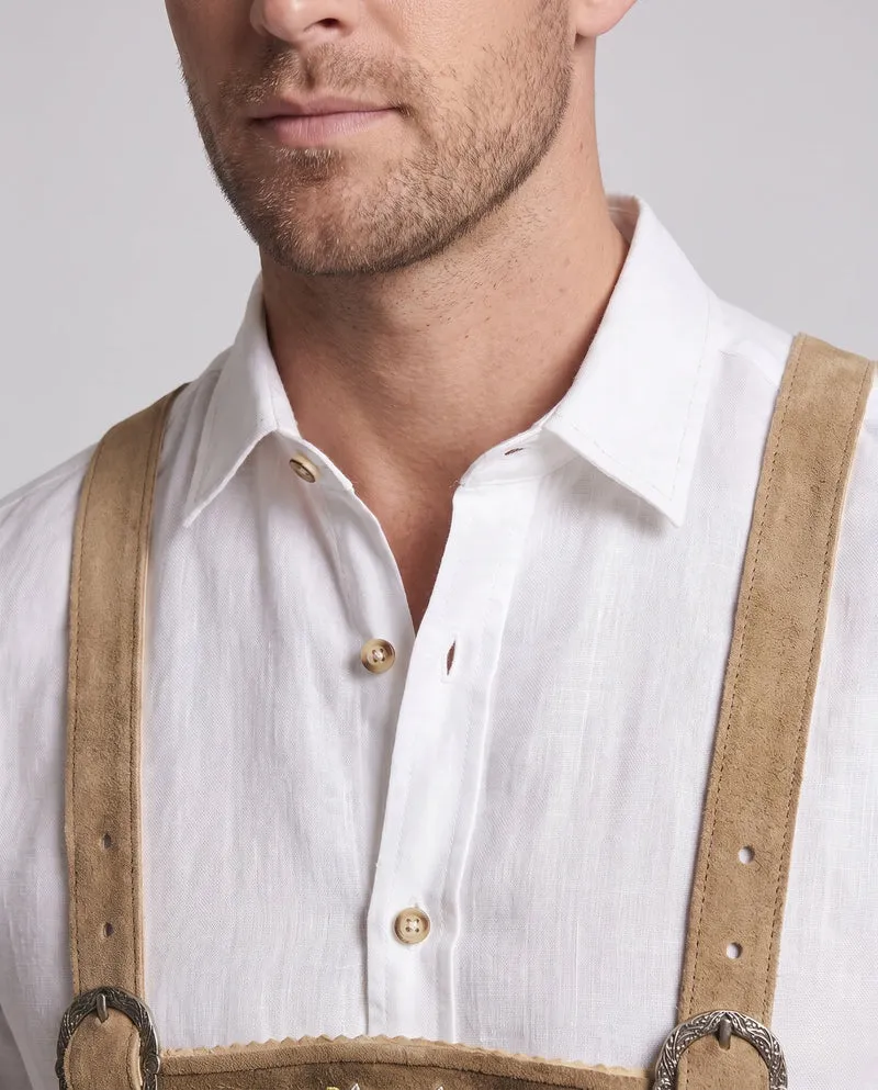 Herren traditionelle Trachtenshorts mit detaillierter Stickerei Drune