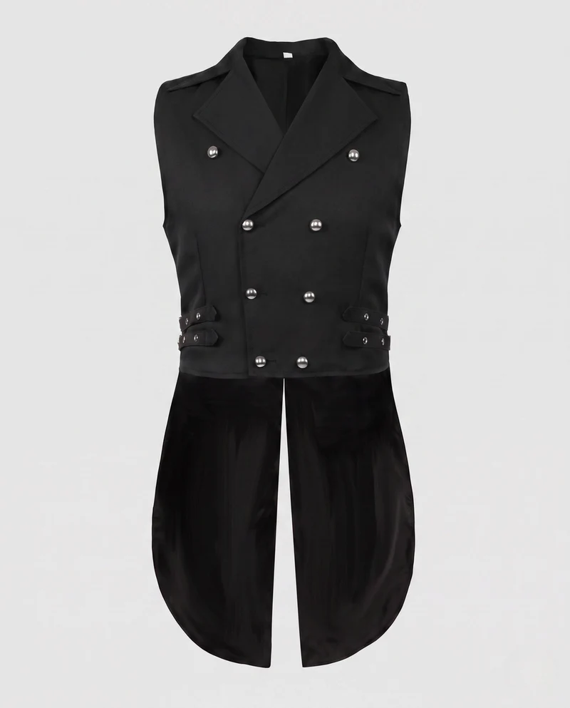 Damen edle gesteppte Weste mit floralem Design und dekorativen Knöpfen Drune
