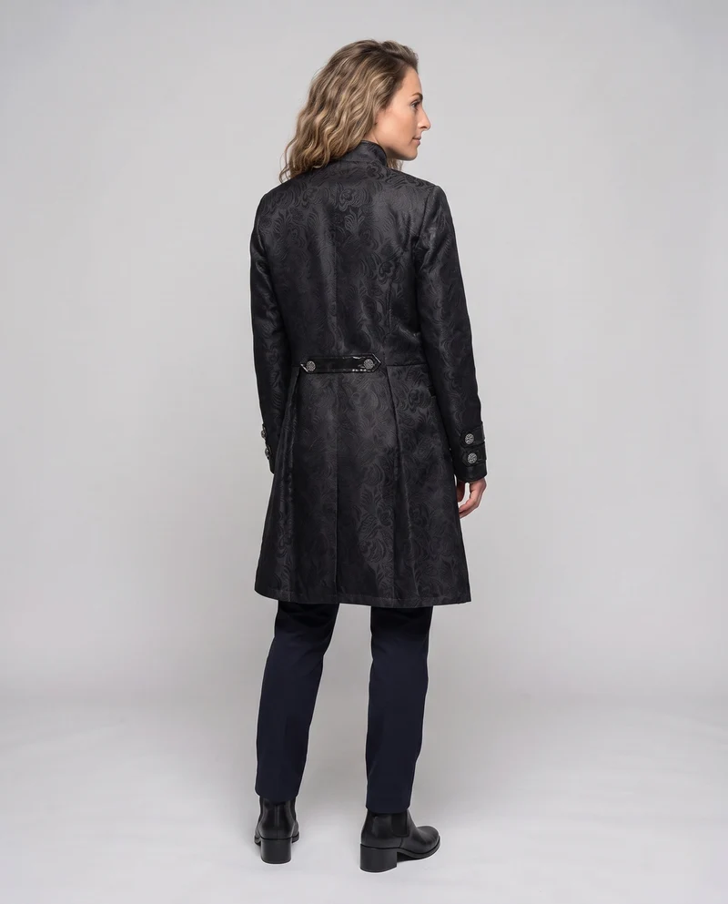 Damen Eleganter Dekorativer Frack mit Aufwendigen Applikationen Drune
