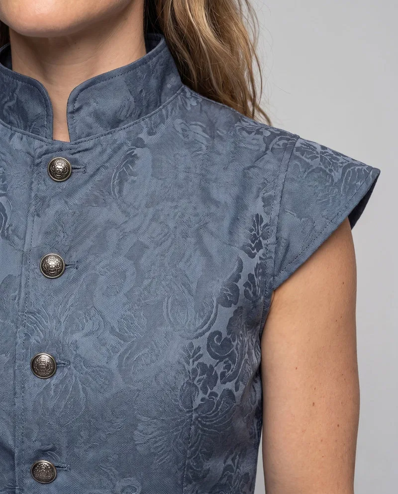 Damen eleganter steppweste mit kunstvollen Verzierungen Drune
