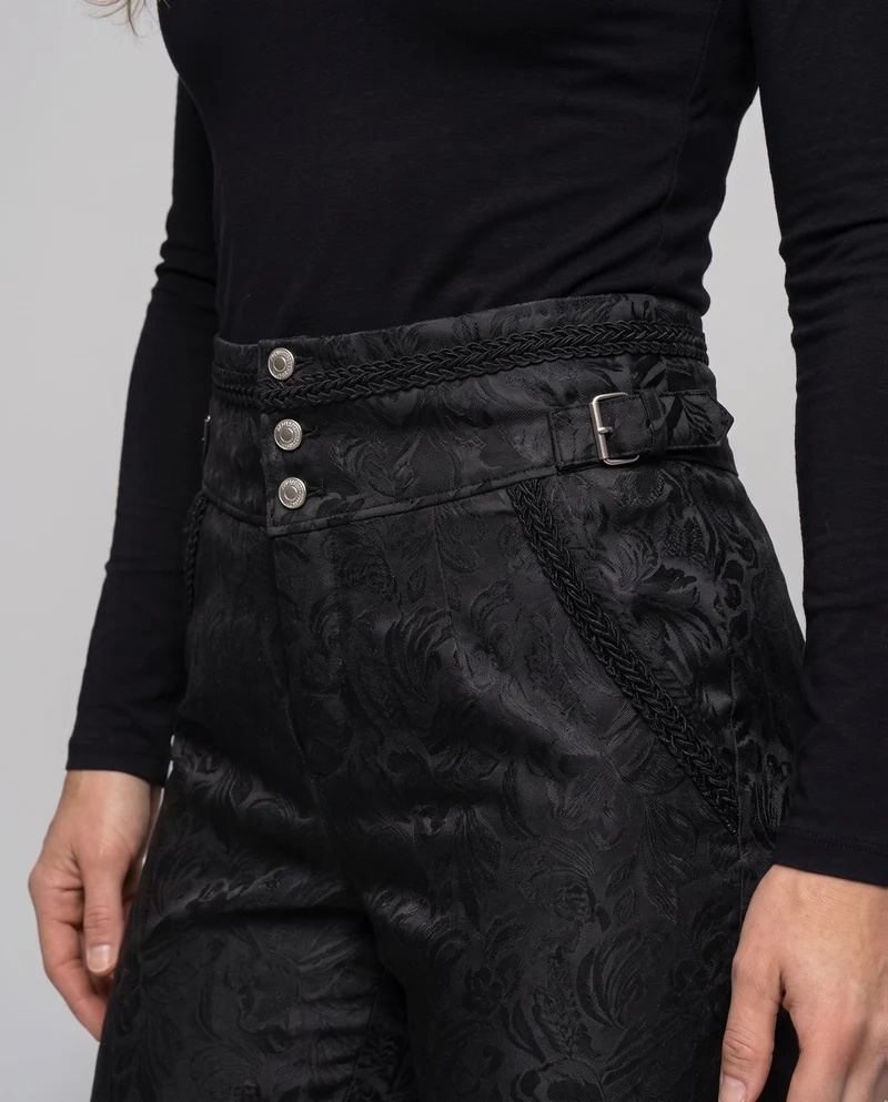 Elegante Stoffhose für Damen mit dekorativem Muster Drune
