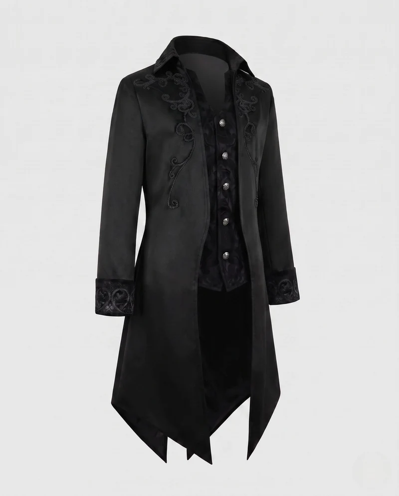 Damen elegante und künstlerisch dekorierte gesteppte Jacke Drune