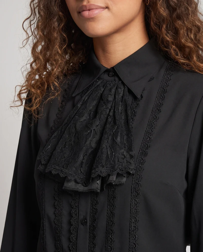 Damen elegantes Top mit floralem Design und asymmetrischem Saum Drune
