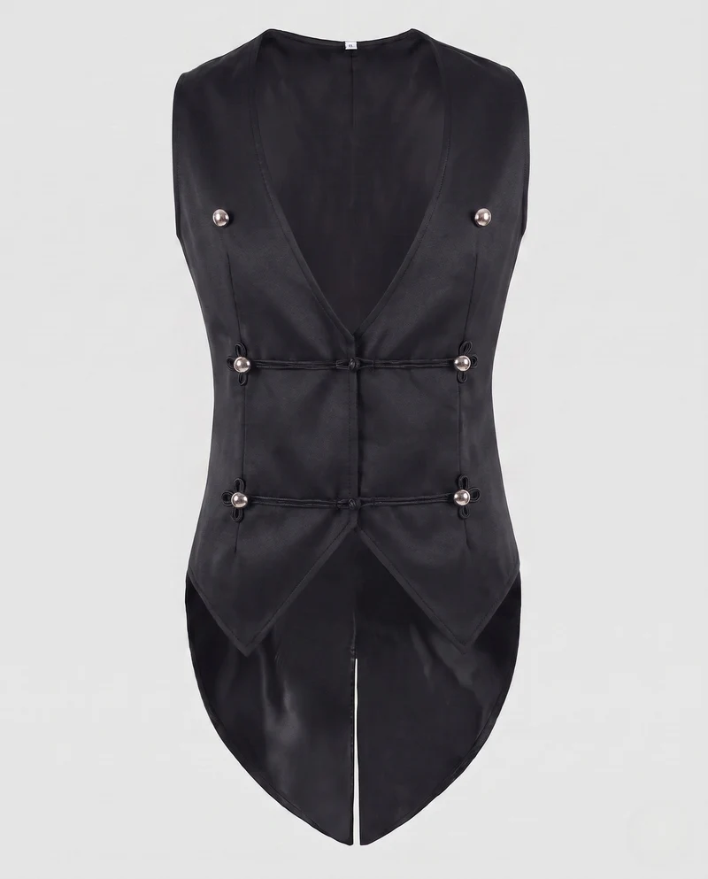 Damen elegantes Top mit floralem Design und asymmetrischem Saum Drune