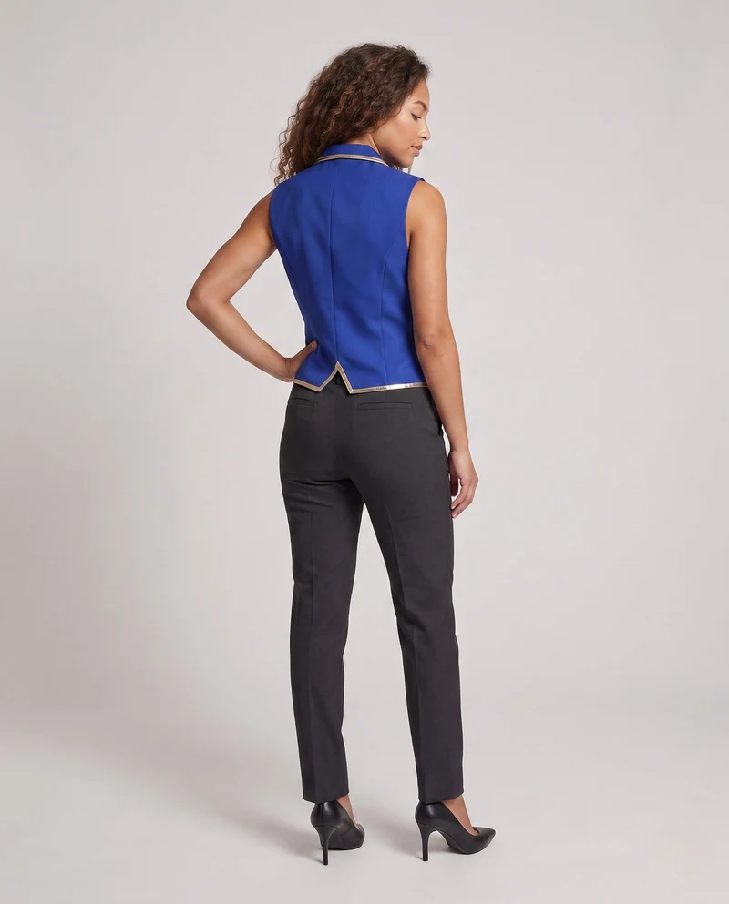 Damen eleganter Weste mit goldenen Akzenten Drune