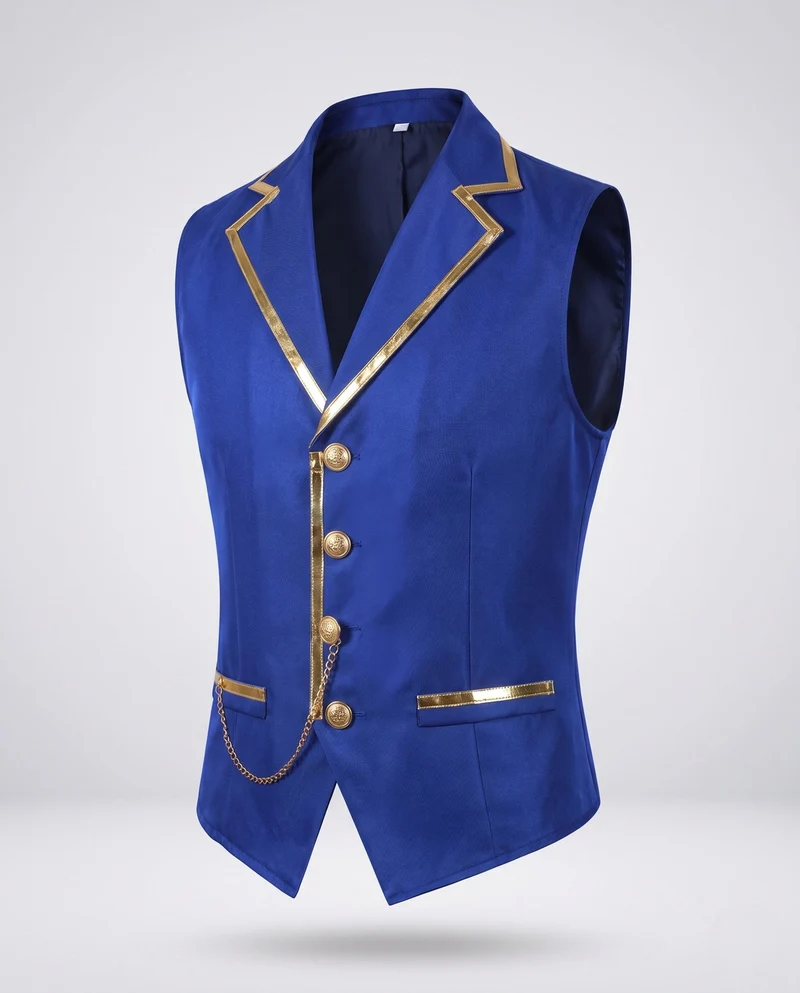 Damen eleganter Weste mit goldenen Akzenten Drune