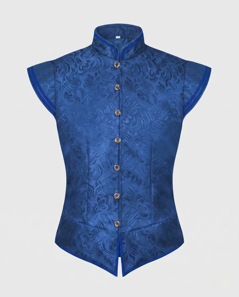 Damen elegantes Vest mit aufwendigem Design und feinen Details Drune