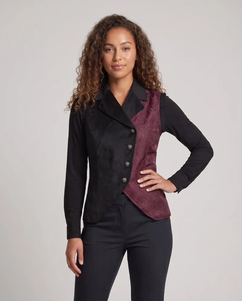 Damen eleganter Pullover mit aufwendigem Muster und modernem Schnitt Drune