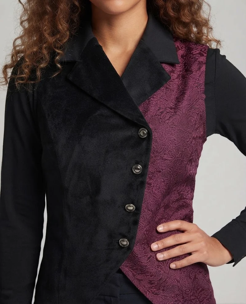Damen eleganter Pullover mit aufwendigem Muster und modernem Schnitt Drune