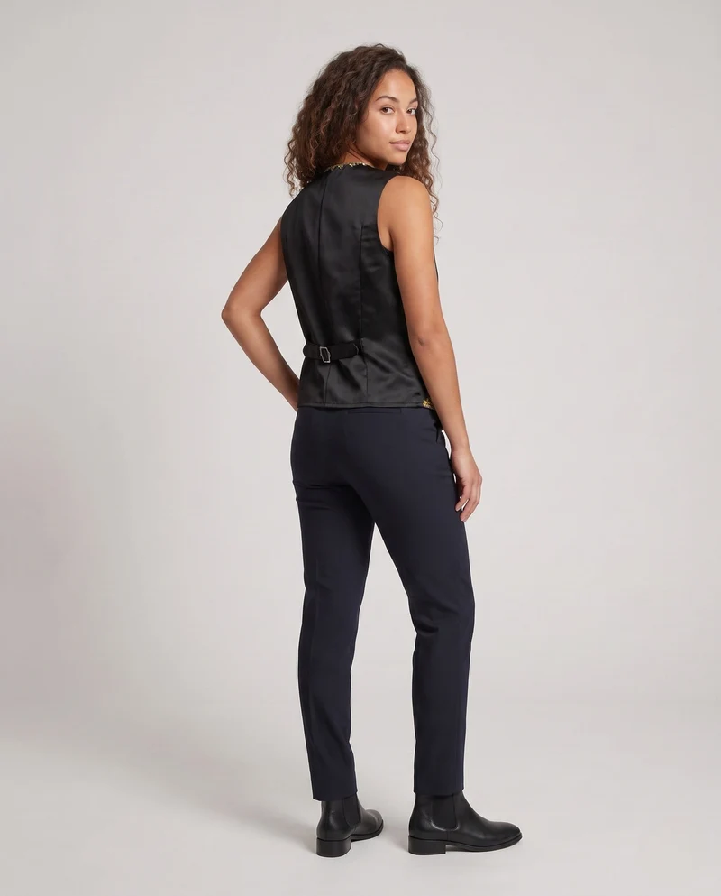 Damen elegantes Weste mit intricaten goldenen Verzierungen Drune