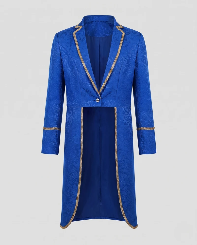 Damen Eleganter Blazer Mantel mit goldenem Detail Drune
