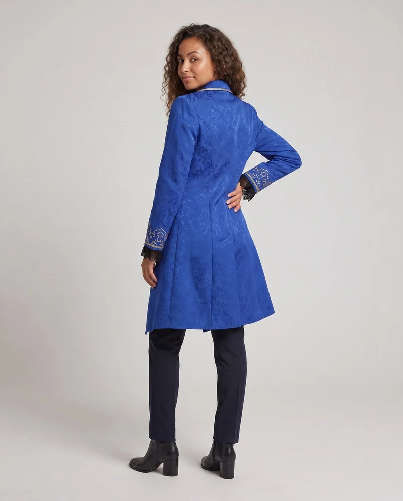 Damen elegante Frack mit aufwendigen Verzierungen Drune