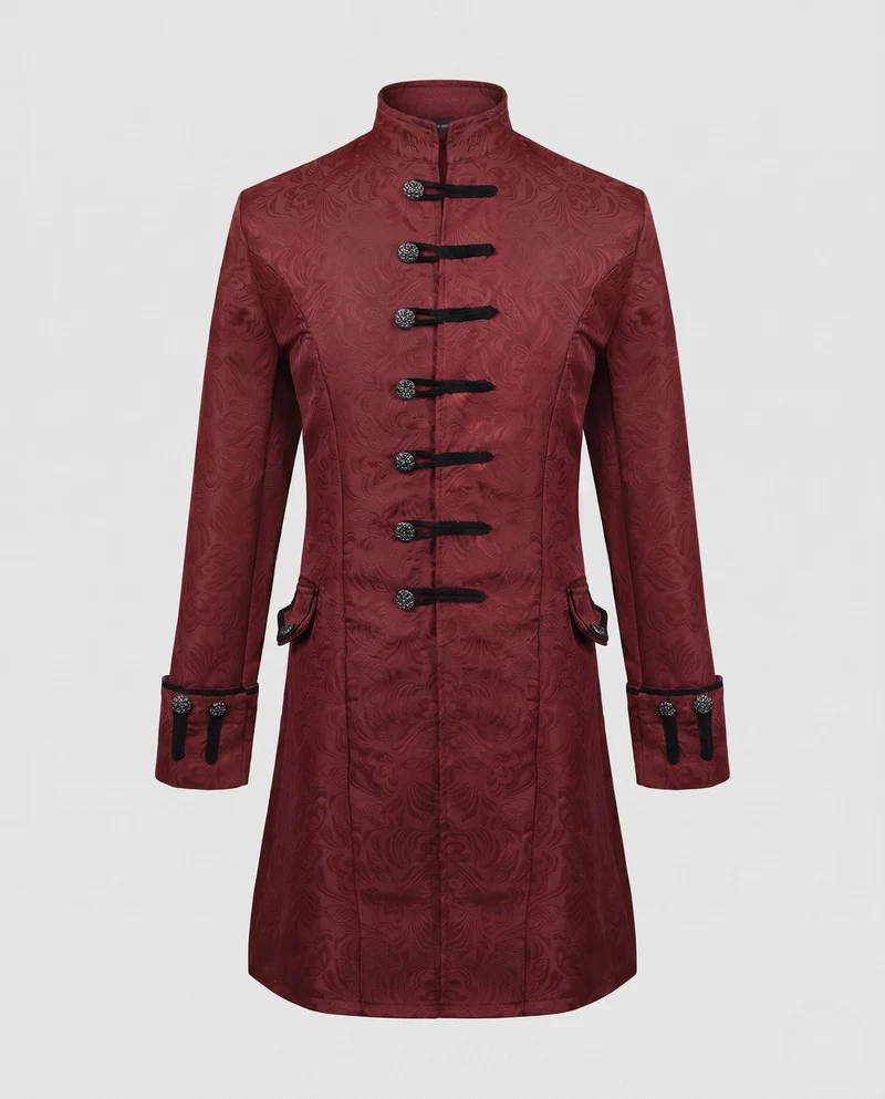 Damen eleganter Frack mit aufwändigem Jacquardmuster Drune