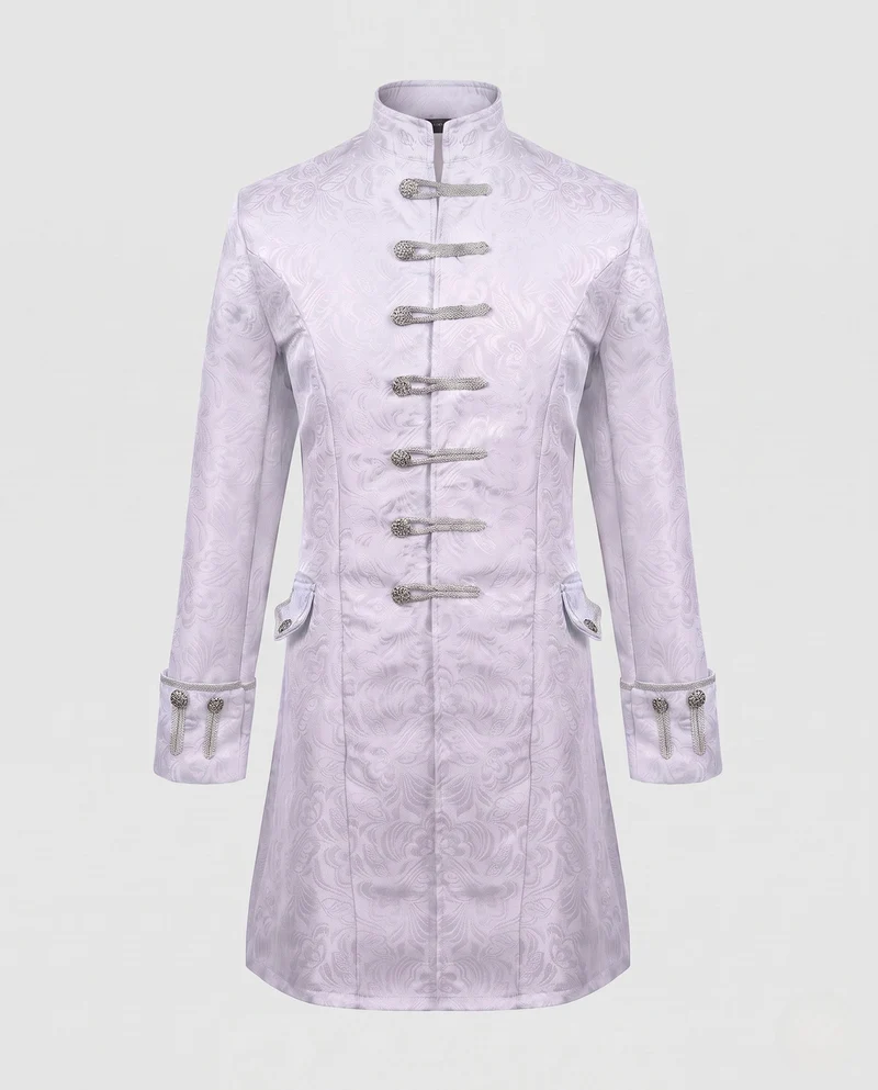 Damen eleganter Frack mit aufwändigem Jacquardmuster Drune