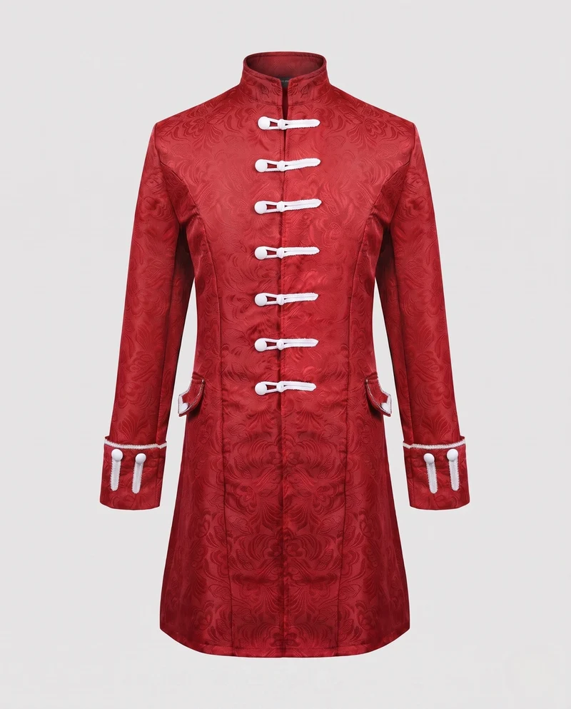 Damen eleganter Frack mit aufwändigem Jacquardmuster Drune