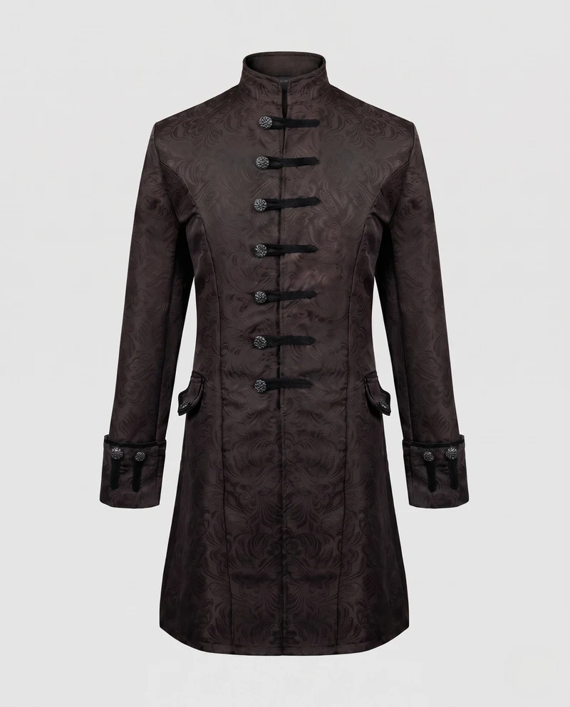 Damen eleganter Frack mit aufwändigem Jacquardmuster Drune