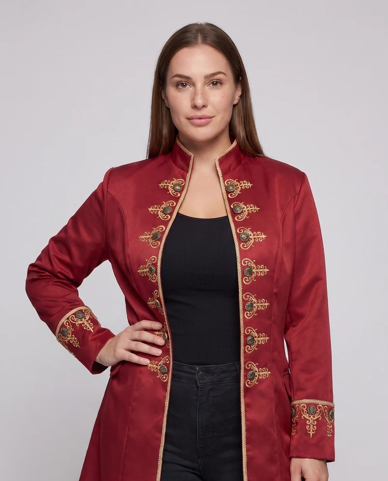 Damen elegante Frack mit aufwendigen Verzierungen Drune 1786463328