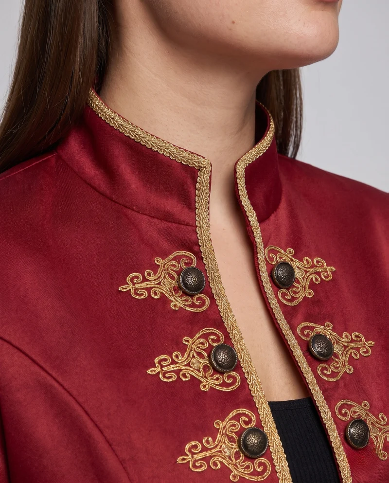 Damen elegante Frack mit aufwendigen Verzierungen Drune 1786463328
