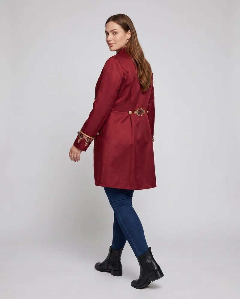 Damen elegante Frack mit aufwendigen Verzierungen Drune 1786463328