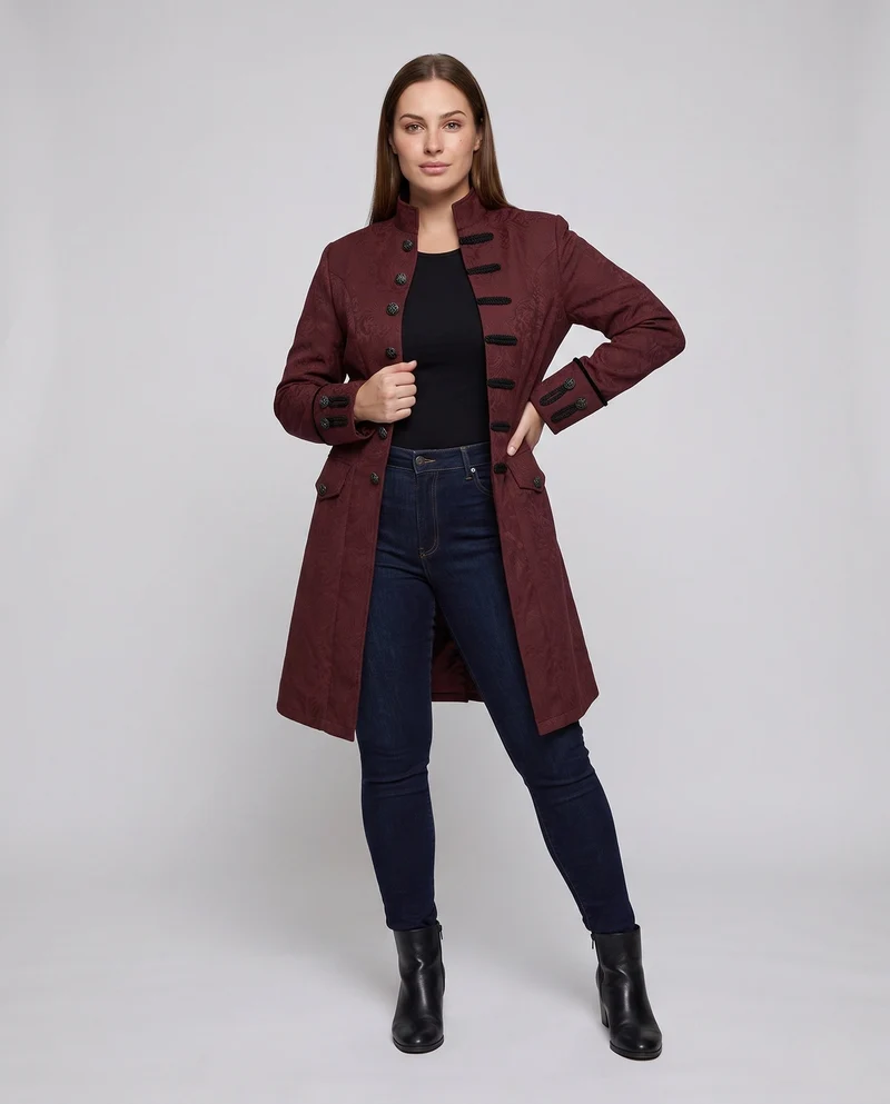 Damen elegante Frack mit aufwendigen Verzierungen Drune 1786463385
