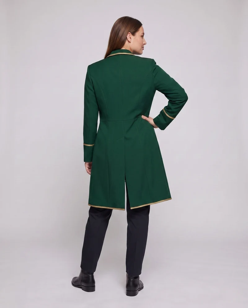 Damen elegante Frack mit kunstvollen Verzierungen Drune