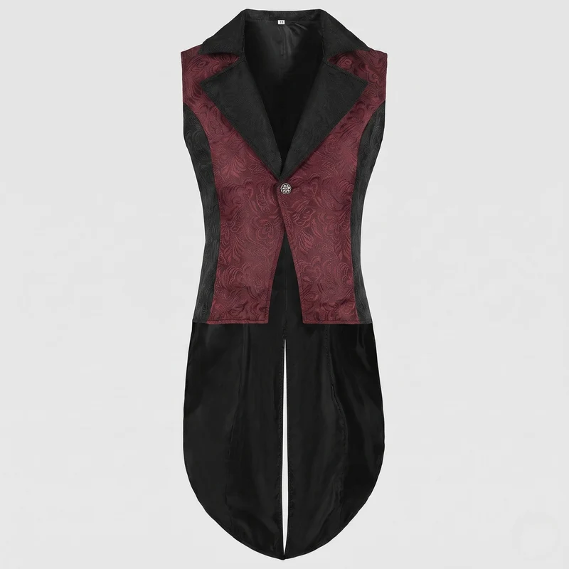 Damen elegante, taillierte Frack mit Floral Muster und asymmetrischem Saum Drune