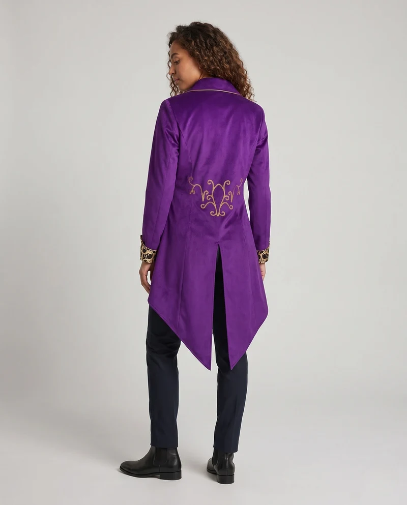 Damen eleganter traditioneller Mantel mit aufwendigen Verzierungen Drune