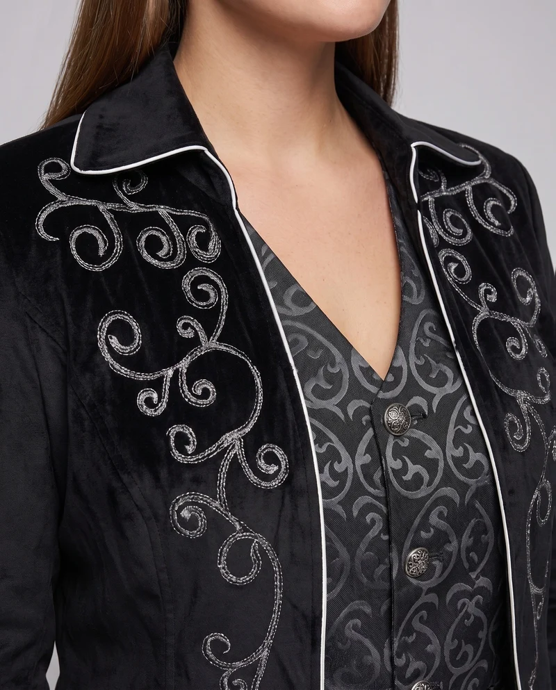 Frauen extravagante Abendjacke Drune