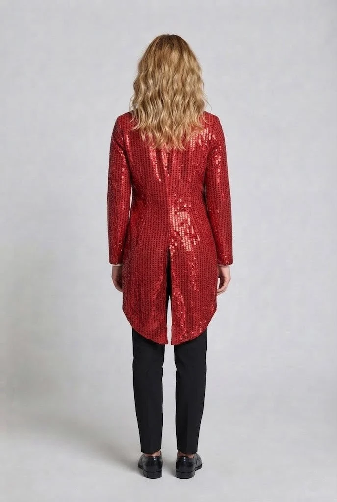 Frauen festlichen Glitzer Blazer Drune