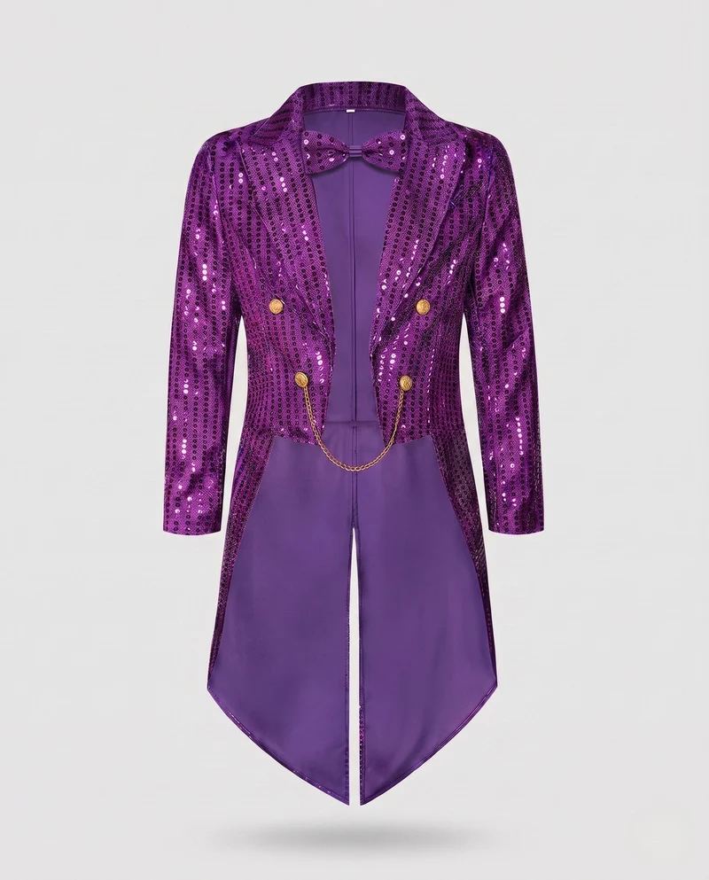 Frauen festlichen Glitzer Blazer Drune