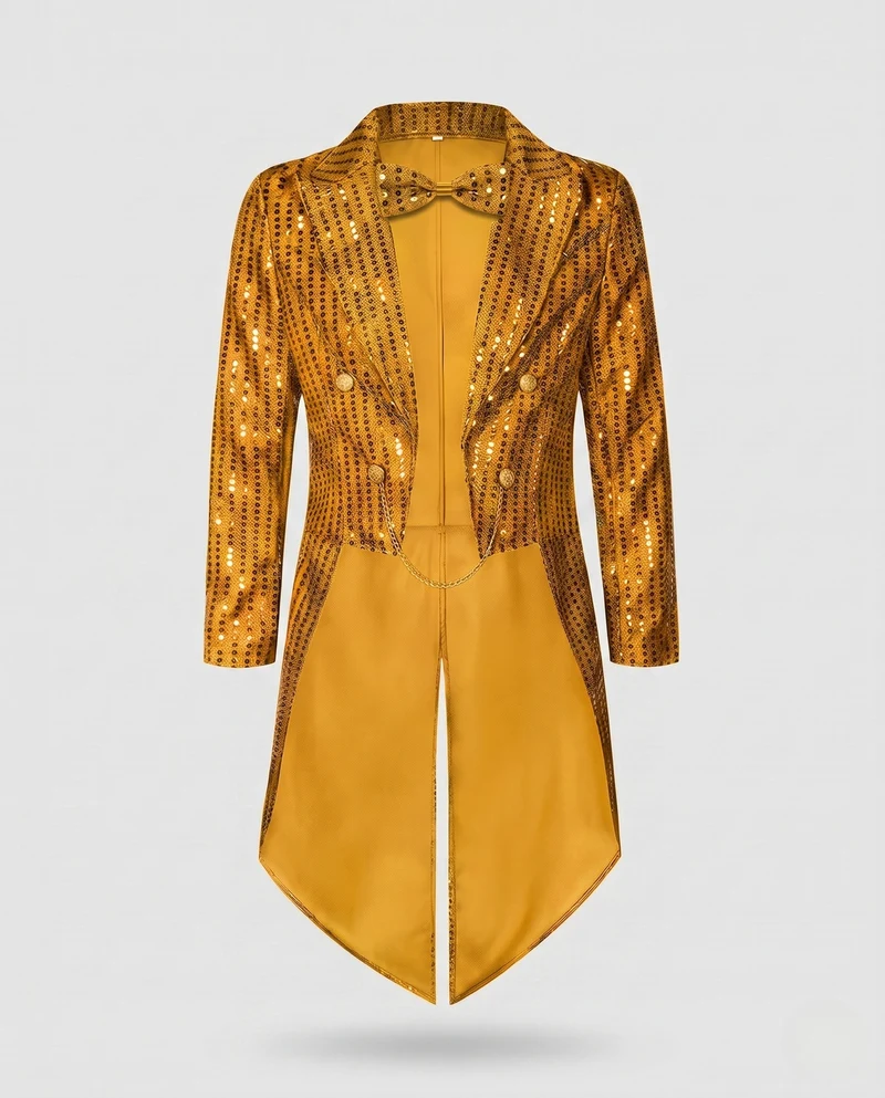 Frauen festlichen Glitzer Blazer Drune