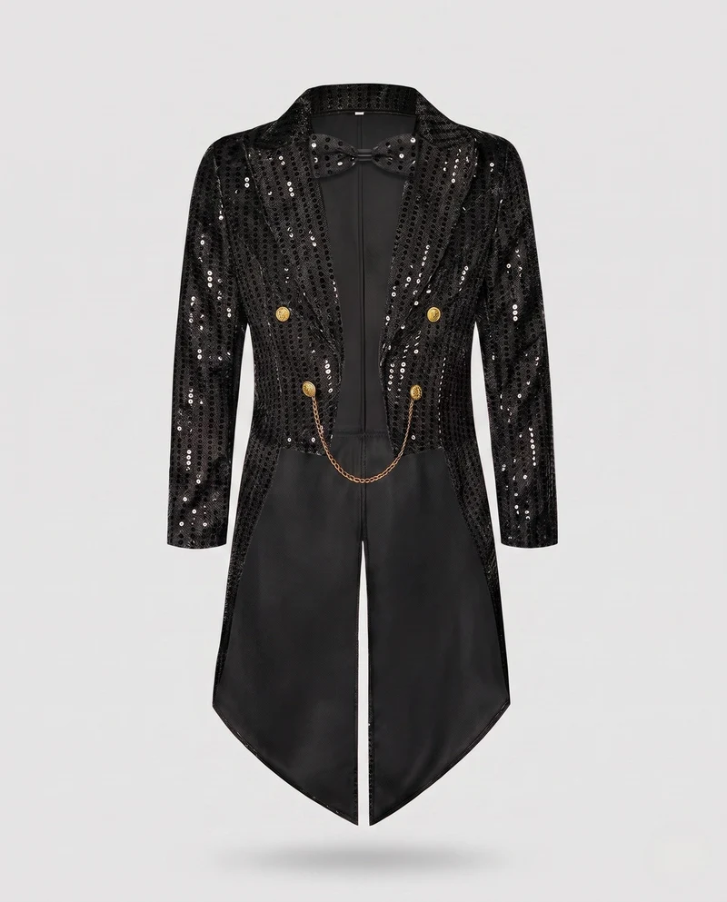 Frauen festlichen Glitzer Blazer Drune
