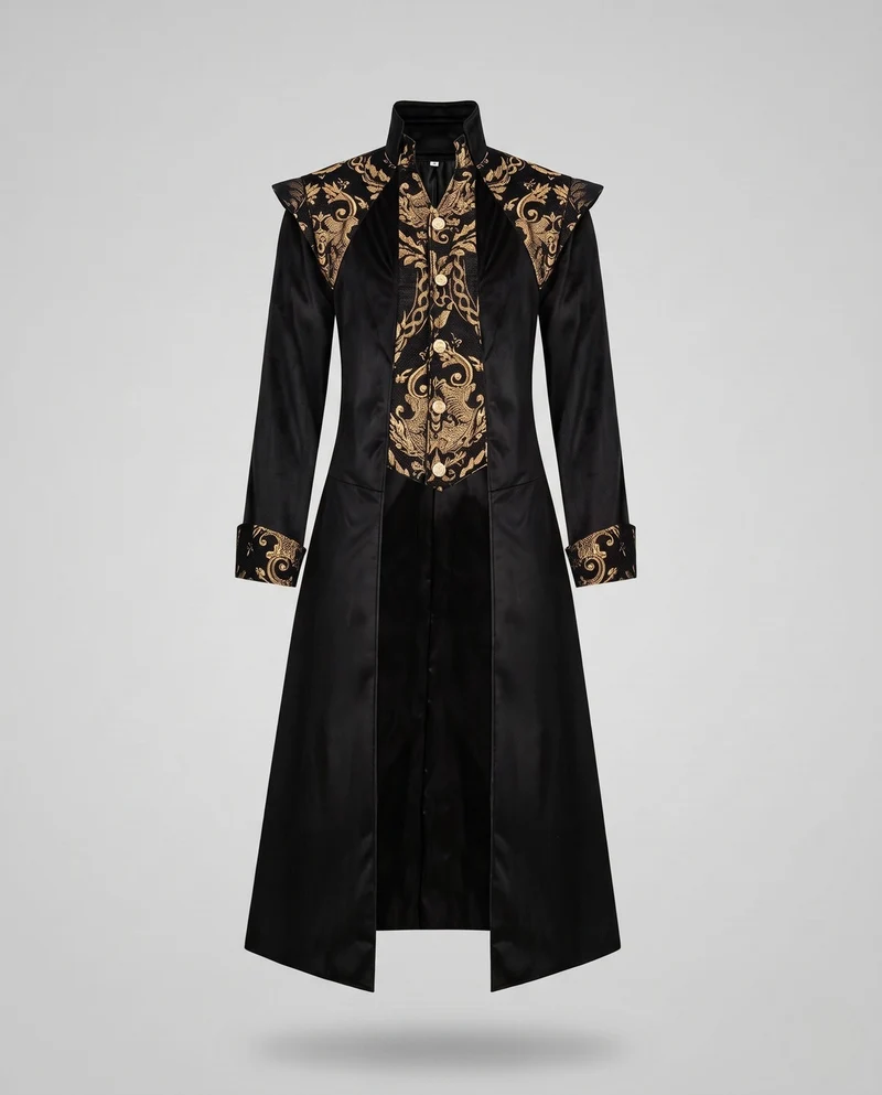 Damen Festkleid mit exquisiten Verzierungen und eleganten Hosen Drune