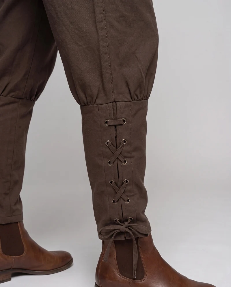 Damen Freizeit-Hose mit verstellbaren Seitenschnüren Drune