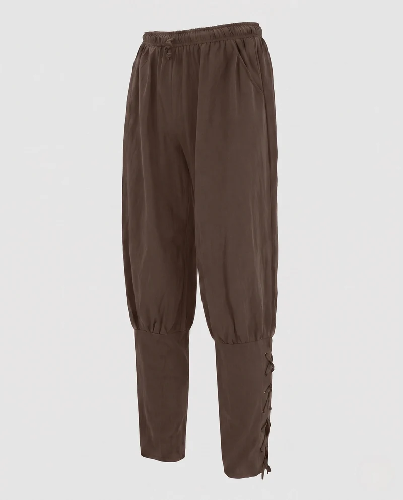 Damen Freizeit-Hose mit verstellbaren Seitenschnüren Drune