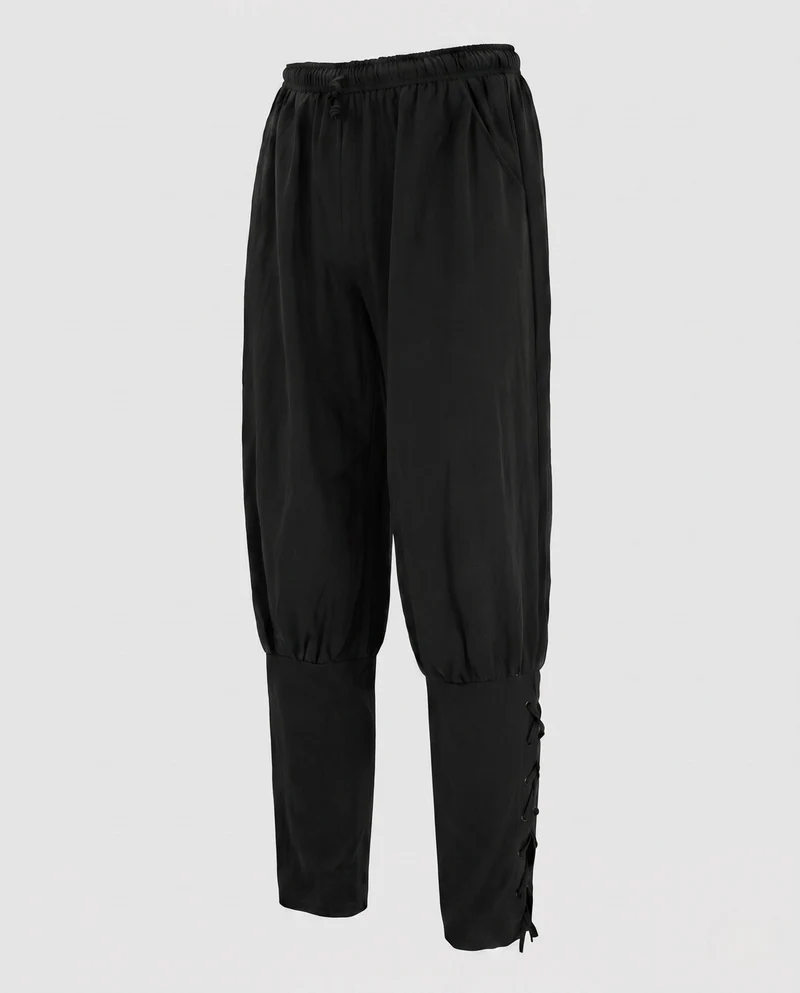 Damen Freizeit-Hose mit verstellbaren Seitenschnüren Drune