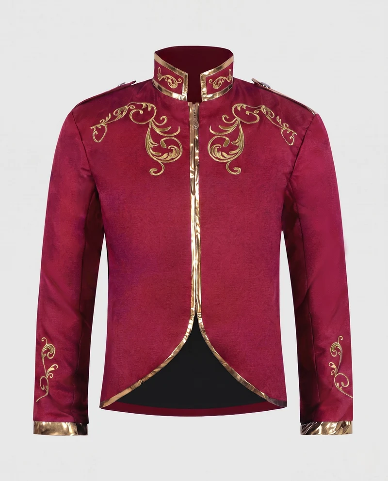 Damen historisches Kostümjacke mit aufwendigen Verzierungen Drune