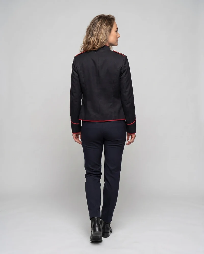 Frauen historische Militärjacke mit goldenen Verzierungen Drune