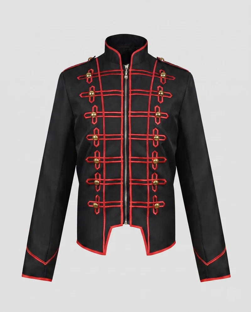 Frauen historische Militärjacke mit goldenen Verzierungen Drune
